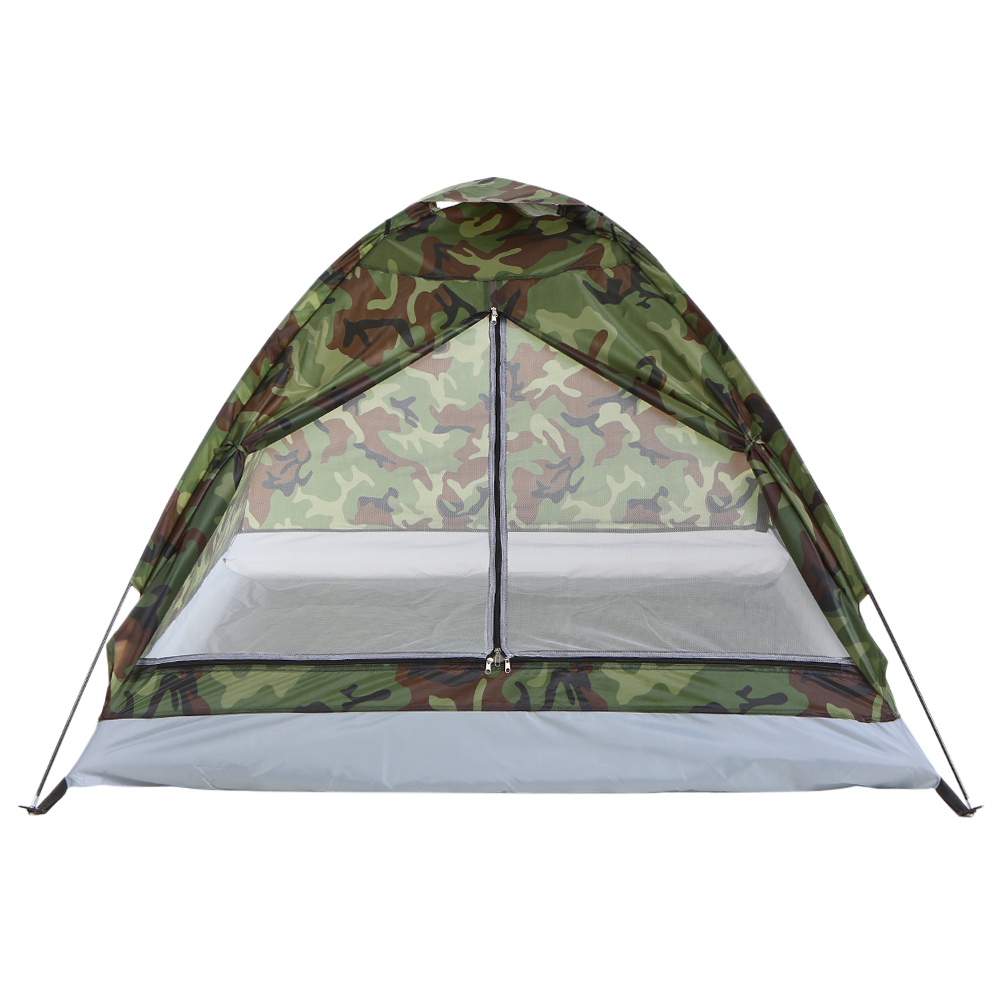 Cheap Goat Tents Camping Tent for 2 Person Single Layer Outdoor Portable Camouflage Handbag Camping Tent for Hiking Travelling Backpacking   